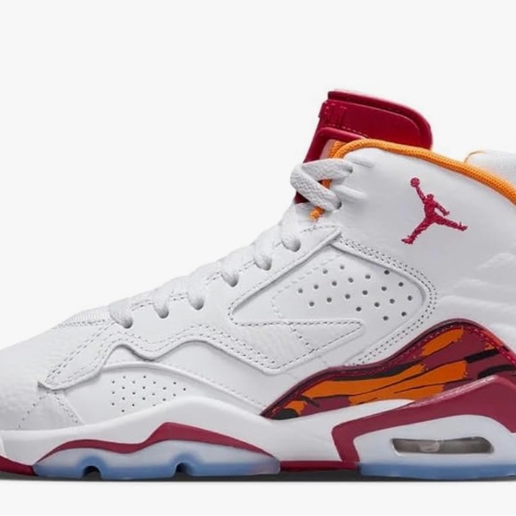 Jordan Big Kid's Jumpman White/Cardinal Red - Picture 5 of 7